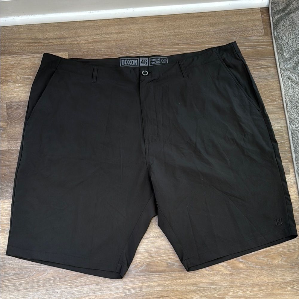 DIXXON Black Flat Front Shorts Lightweight Casual Sz 46